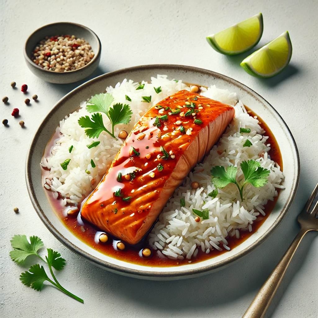 Sweet Chili Salmon Recipe with Jasmine Rice - Meal Ideas